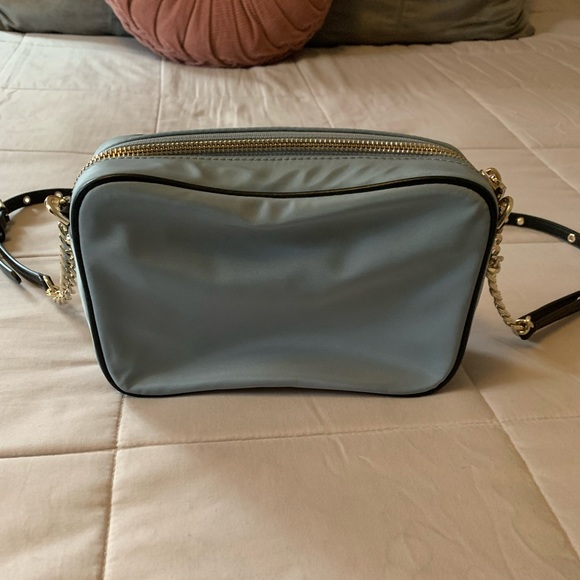 Michael Kors Leila Nylon Camera Crossbody Bag in Pale Blue - Picture 6 of 13